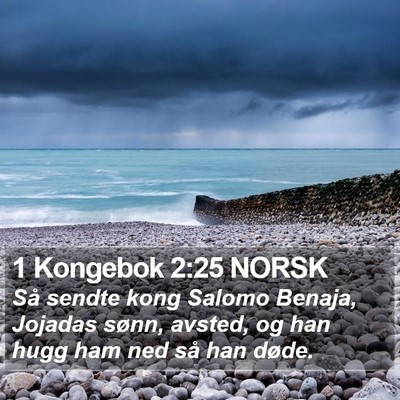 1 Kongebok 2:25 NORSK Bible Verse Image