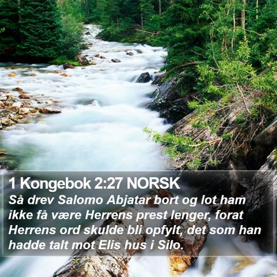 1 Kongebok 2:27 NORSK Bible Verse Image