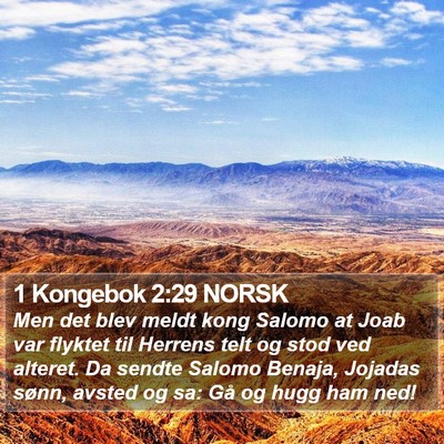 1 Kongebok 2:29 NORSK Bible Verse Image