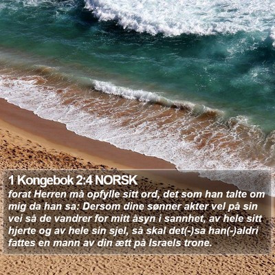 1 Kongebok 2:4 NORSK Bible Verse Image
