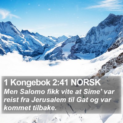 1 Kongebok 2:41 NORSK Bible Verse Image