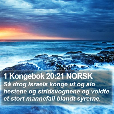1 Kongebok 20:21 NORSK Bible Verse Image