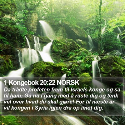 1 Kongebok 20:22 NORSK Bible Verse Image