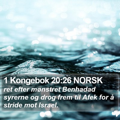 1 Kongebok 20:26 NORSK Bible Verse Image