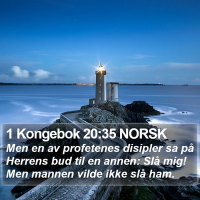 1 Kongebok 20:35 NORSK Bible Verse Image
