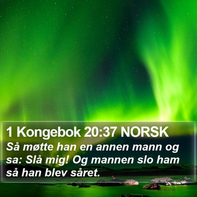 1 Kongebok 20:37 NORSK Bible Verse Image
