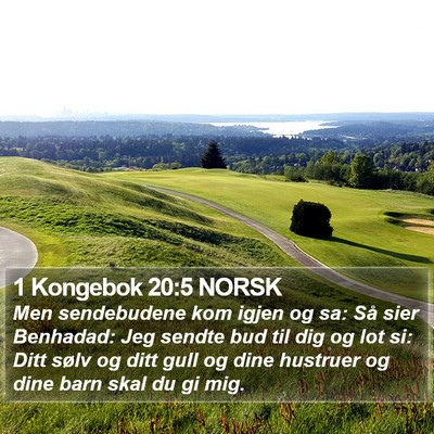 1 Kongebok 20:5 NORSK Bible Verse Image