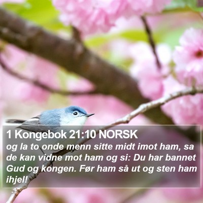 1 Kongebok 21:10 NORSK Bible Verse Image