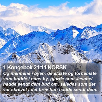 1 Kongebok 21:11 NORSK Bible Verse Image