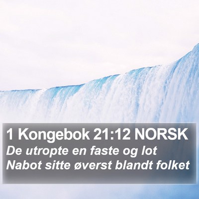 1 Kongebok 21:12 NORSK Bible Verse Image