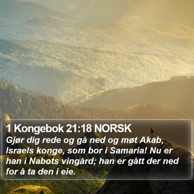 1 Kongebok 21:18 NORSK Bible Verse Image