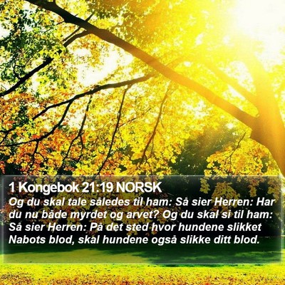 1 Kongebok 21:19 NORSK Bible Verse Image