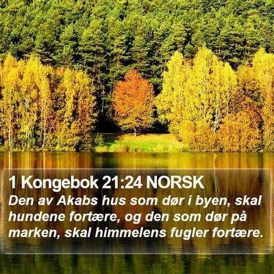 1 Kongebok 21:24 NORSK Bible Verse Image