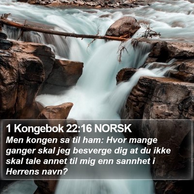 1 Kongebok 22:16 NORSK Bible Verse Image