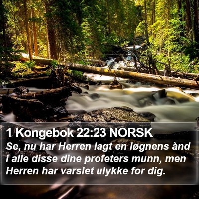 1 Kongebok 22:23 NORSK Bible Verse Image