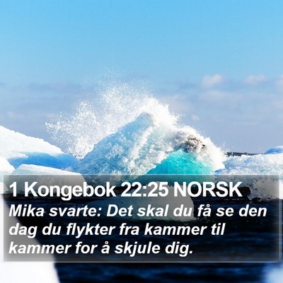 1 Kongebok 22:25 NORSK Bible Verse Image