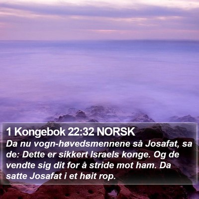1 Kongebok 22:32 NORSK Bible Verse Image