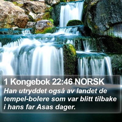 1 Kongebok 22:46 NORSK Bible Verse Image