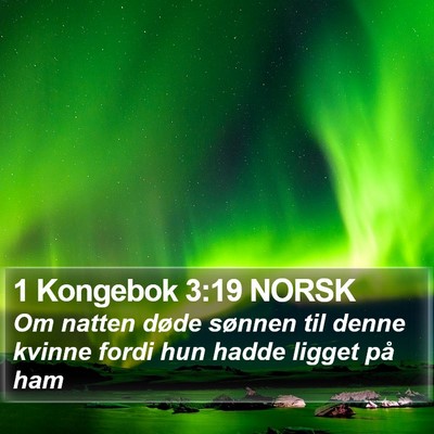 1 Kongebok 3:19 NORSK Bible Verse Image