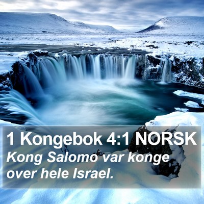 1 Kongebok 4:1 NORSK Bible Verse Image