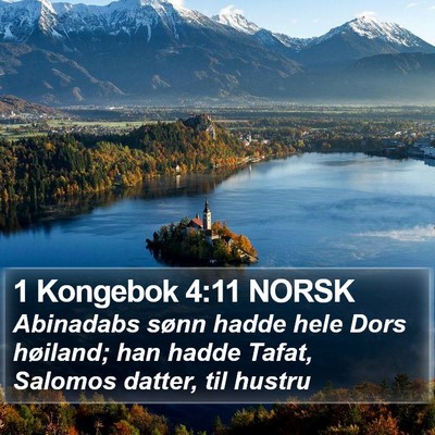 1 Kongebok 4:11 NORSK Bible Verse Image