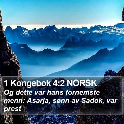 1 Kongebok 4:2 NORSK Bible Verse Image