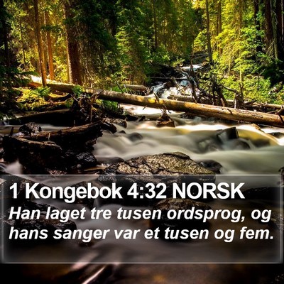1 Kongebok 4:32 NORSK Bible Verse Image