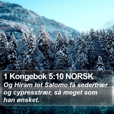 1 Kongebok 5:10 NORSK Bible Verse Image