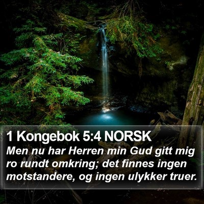 1 Kongebok 5:4 NORSK Bible Verse Image