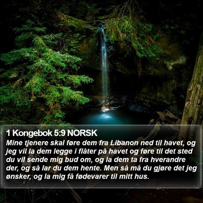 1 Kongebok 5:9 NORSK Bible Verse Image