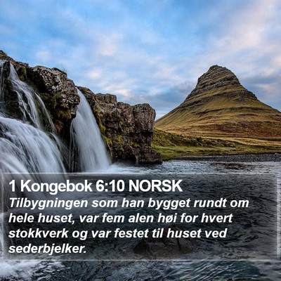1 Kongebok 6:10 NORSK Bible Verse Image