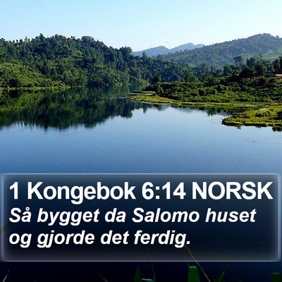 1 Kongebok 6:14 NORSK Bible Verse Image
