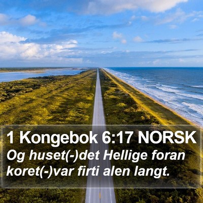 1 Kongebok 6:17 NORSK Bible Verse Image