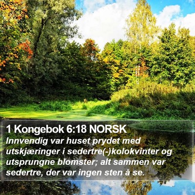 1 Kongebok 6:18 NORSK Bible Verse Image
