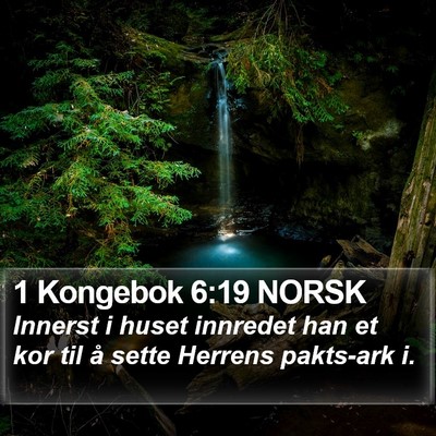1 Kongebok 6:19 NORSK Bible Verse Image