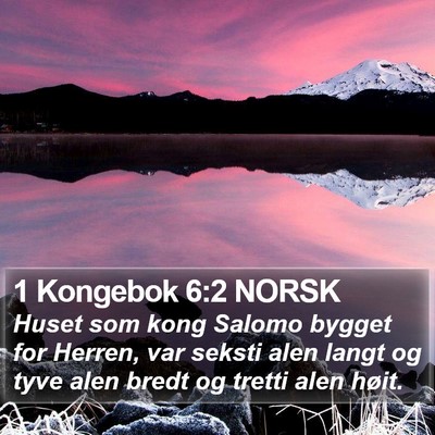 1 Kongebok 6:2 NORSK Bible Verse Image