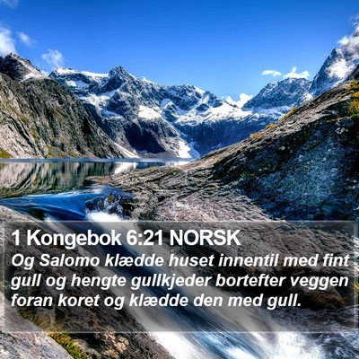 1 Kongebok 6:21 NORSK Bible Verse Image