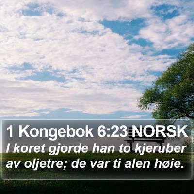 1 Kongebok 6:23 NORSK Bible Verse Image