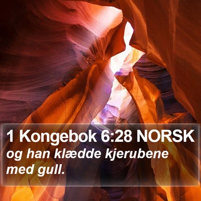 1 Kongebok 6:28 NORSK Bible Verse Image