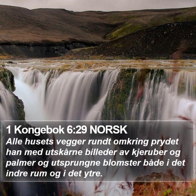1 Kongebok 6:29 NORSK Bible Verse Image