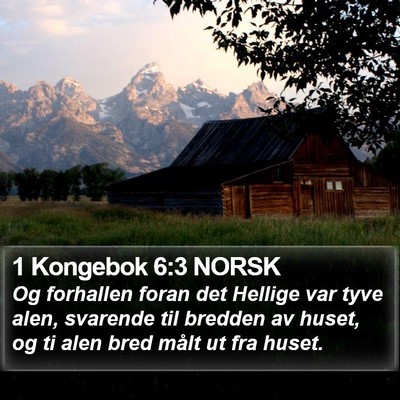 1 Kongebok 6:3 NORSK Bible Verse Image