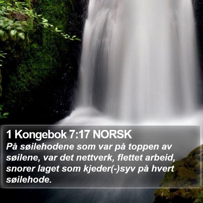 1 Kongebok 7:17 NORSK Bible Verse Image