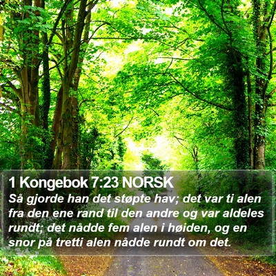 1 Kongebok 7:23 NORSK Bible Verse Image