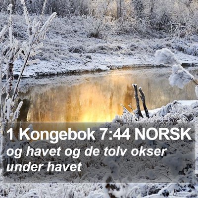 1 Kongebok 7:44 NORSK Bible Verse Image