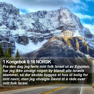 1 Kongebok 8:16 NORSK Bible Verse Image
