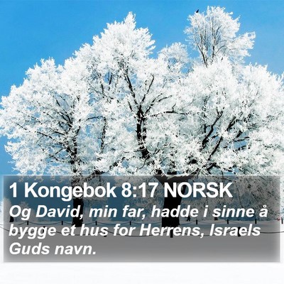 1 Kongebok 8:17 NORSK Bible Verse Image