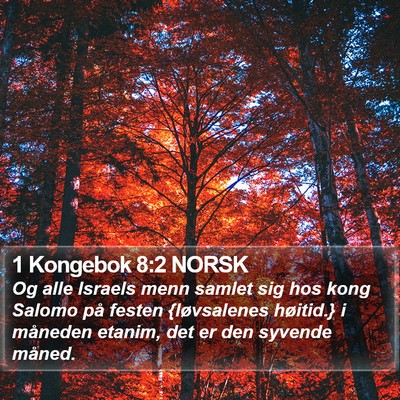 1 Kongebok 8:2 NORSK Bible Verse Image