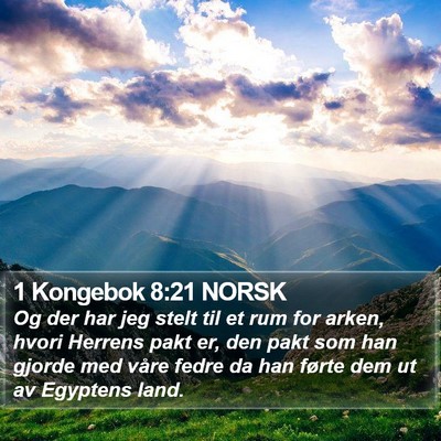 1 Kongebok 8:21 NORSK Bible Verse Image