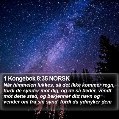 1 Kongebok 8:35 NORSK Bible Verse Image