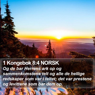 1 Kongebok 8:4 NORSK Bible Verse Image